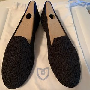 Rothys black honeycomb loafers